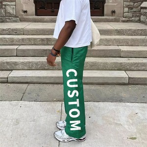 Pantalons de survêtement personnalisés en gros pour hommes et femmes |   Pantalon décontracté streetwear avec grand logo, pantalon de course tendance pour homme - Product Image 3