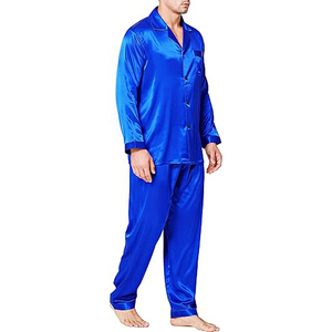 Core Collection <b>Men</b> Night Suit Short Sleeve V Neck Shorts <b>Set</b> Drawstring Soft Breathable Lightweight Summer Sleepwear Home - Product Image 1