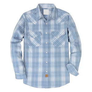 Chemises en flanelle à carreaux imprimées, coupe classique, manches longues, boutonnées, avec logo personnalisé de qualité supérieure, pour la vente en gros - Product Image 1