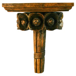 Handcrafted Sheesham Wood Artisan Carved Wooden Wall <b>Shelf</b> - Wholesale Pricing - Product Image 2