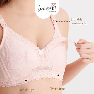 บราสำหรับให้นมบุตร Bmama Plus Size ผ้าฝ้ายแบบดันทรง บราสำหรับปั๊มนม 2 ทาง พร้อมโครงเหล็กเสริม รองรับการให้นมบุตรสำหรับผู้ใหญ่ ใช้ได้ทุกวัน - Product Image 4