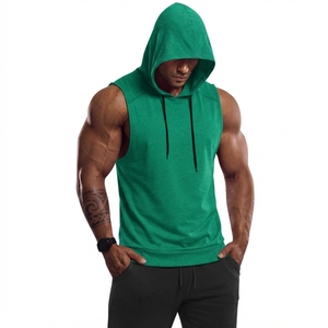 Débardeur de sport à capuche pour homme, grande taille US 3XL, vêtement de sport d'extérieur, style stringer musculaire - Product Image 4
