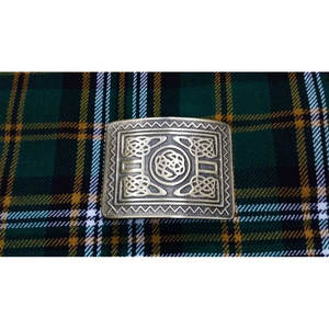 Hebilla de cinturón para kilt con nudo celta en espiral para hombre, acabado antiguo/hebillas celtas para kilt de las Tierras Altas, accesorios tradicionales para tartán - Product Image 2