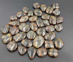 Lote de Joyas ARTS JEWELS: Piedra de Chiastolita Natural Marrón en Forma de Cruz, Corte Ovalado, Corte Pera, Corte Cojín, Cabujón, Suelta, Pulida, con Juego de Colores para Anillo - Product Image 4