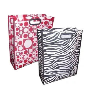 Custom Logo Die Cut Eco Friendly Recycled pp Non Woven Bags Promotional Reusable Non-woven Shopping Tote Bags