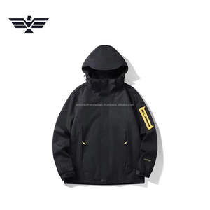 Veste utilitaire d'extérieur pour homme, logo personnalisé, toile fine, devant haut de gamme, imperméable, coupe-vent, service OEM, couleur contrastée - Product Image 6