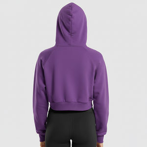OEM/ODM Custom Printed 100% Cotton Fleece Pullover Women's <b>Hoodie</b> Premium Quality <b>Lightweight</b> Solid Color Eco-Friendly Regular - Product Image 3