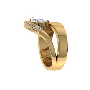 Bague en diamant de laboratoire taille marquise en argent 925, or 9 carats, 14 carats, 18 carats, bagues en diamant pour femme, bague de fiançailles - Product Image 2