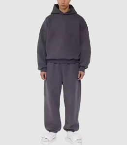 Conjunto Deportivo de Algodón de Lujo Personalizado, Sudadera con Capucha Extra Grande y Pantalones Deportivos de Alta Calidad, Ropa Urbana Unisex de Invierno para Hombre - Product Image 5