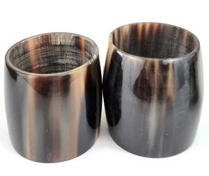 Servilleta de cuerno de búfalo de la mejor calidad y anillo de mantel de color natural para restaurantes decorativos de fiesta y soporte de pañuelos - Product Image 2