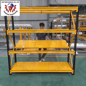 Estante de servicio medio personalizado 5 Lyaer Almacenamiento de almacén medio industrial Sistema de estante de acero Estantes de servicio pesado Almacén - Product Image 3