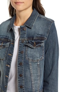 Chaqueta vaquera informal de algodón transpirable para mujer, con botones, estilo oversize, para otoño. - Product Image 4