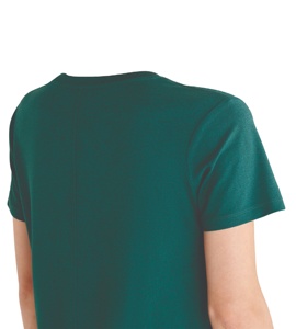 Camisetas de algodón azul marino para mujer de alta calidad, ropa informal para mujer con decoración de encaje, estampado de poliéster, compatible con la temporada de verano - Product Image 4