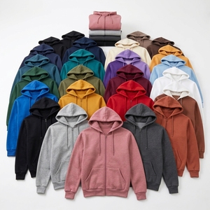 Sweat-shirt à capuche en molleton entièrement zippé personnalisé unisexe de qualité supérieure pour la vente en gros - Product Image 6
