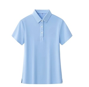 Polo de Algodón 2026 Unisex, Liso, con 3 Botones, Manga Corta, Camiseta Polo para Mujer, de Calidad, Casual, Holgada, Básica - Product Image 2