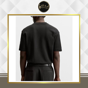 Nouvel arrivage en stock, t-shirt en coton pour homme de qualité supérieure, à manches courtes, anti-rides, séchage rapide, respirant, décontracté, pour l'été - Product Image 4