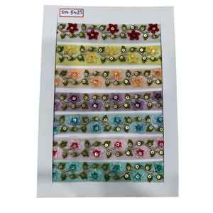 Dentelle en coton brodée de qualité supérieure, fabriquée à partir de fils de coton doux et durables. - Product Image 2