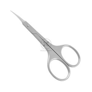 KOUNAIN-Ciseaux à cuticules professionnels de 9cm, courbés, droits et pointus en acier inoxydable, pour les poils du visage - Product Image 3