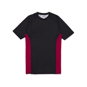 เสื้อรัดกล้ามเนื้อ MMA สีดำและแดงสำหรับผู้ชาย แห้งเร็ว ทรงปกติ เหมาะสำหรับการฝึกซ้อมสำหรับผู้ใหญ่ - Product Image 1
