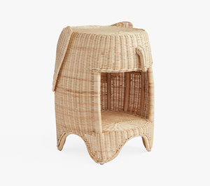 Meilleur Choix : Table d'Appoint en Rotin Tressé à la Main en Forme d'Éléphant de Haute Qualité, Idéale pour le Rangement de la Chambre de Bébé et de la Chambre d'Enfant - Product Image 2