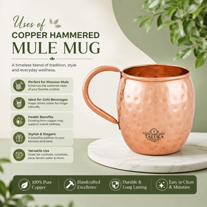 Hot Selling Hammered Copper Moscow Mule Mug 16 oz Handmade Pure Copper Cocktail Mug For Beer Cocktails Whiskey & Gifts - Product Image 3