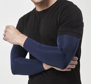 Manchons de protection solaire pour hommes, anti-UV, en soie glacée, fins et respirants, pour la conduite et le cyclisme - Product Image 1