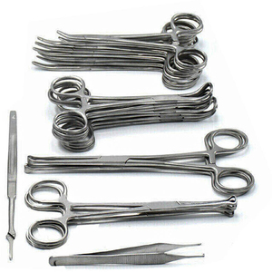 Collection d'instruments de laparotomie de base en acier inoxydable, kit de laparotomie de base médical, fourniture directe d'usine, kit de laparotomie de base - Product Image 5