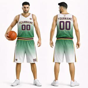 Fabricant de tenues de basketball personnalisées par sublimation, vente en gros de tenues de basketball unisexes, dernier design, style décontracté, service OEM - Product Image 1