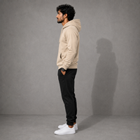Sweat à capuche en polaire premium pour homme, couleur unie, poche kangourou, coupe décontractée, vêtement d'hiver respirant, écologique, personnalisable