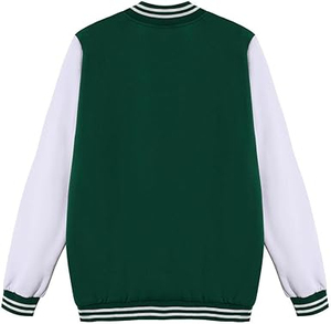 Chaqueta Varsity de Lana Personalizable de Corte Clásico con Chenilla Frontal, Estilo Deportivo Urbano, Bordado, Reversible, de Secado Rápido - Product Image 2