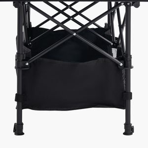 Tavolo da Campeggio Pieghevole Portatile con Lato Arrotolabile, Tavolo da Spiaggia Leggero in Alluminio, Altezza Regolabile, Ampia Borsa Portaoggetti - Product Image 2