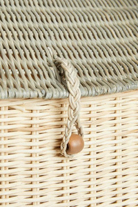 House-shaped <b>storage</b> <b>basket</b> made from natural rattan, toy <b>storage</b> <b>basket</b> for children. - Product Image 5