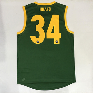 เสื้อกีฬา AFL พิมพ์ลายตามสั่ง OEM/ODM ชุดฟุตบอลออสเตรเลียสำหรับผู้ใหญ่-ชุดทีมควบคุมความชื้น สีและขนาดตามสั่ง - Product Image 5