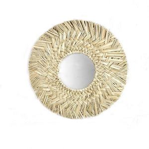 Bohème artisanat jonc de mer corde tissé suspendu mur Art décor à la main multi-fonctionnel tenture murale motif personnalisé - Product Image 3