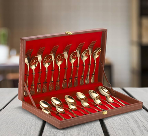 Brass Cutlery Spoon Weddings Brass Spoon Gifts Packing <b>Red</b> <b>Box</b> New Amazing Shiny Brass Classic Salad Server Spoon - Product Image 6