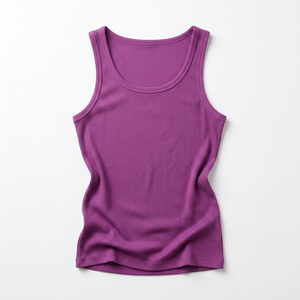 Débardeur côtelé pour femme – Qualité supérieure, tissu tricoté côtelé, coupe confortable, sans manches, haut basique pour femme, tenue décontractée et tendance - Product Image 5