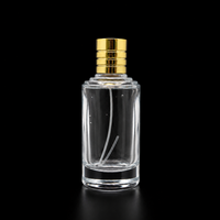 Botella de Perfume Redonda de Vidrio Personalizable de 100 ml, Botella Vacía Transparente, Envase de Lujo para Fragancias y Cosméticos