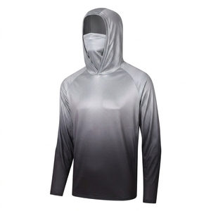 Maillots de pêche personnalisés de haute qualité pour hommes adultes, manches longues, respirants, légers, en polyester/coton, chemise de performance - Product Image 1