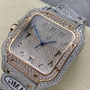 Reloj Automático de Lujo GMA Factory, Estilo Hip-Hop, Acero Inoxidable, Moissanita GRA, Esfera de 42 mm, Cristal de Zafiro - Product Image 1