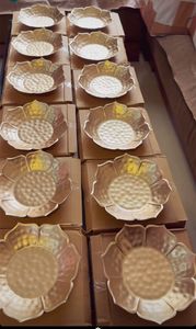 Nuevo Tazón Urli Metálico en Forma de Loto, Dorado, 7 Pulgadas de Diámetro, Portavelas para Decoración del Hogar - Product Image 3