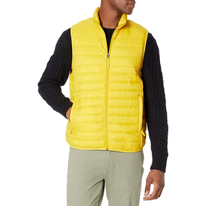 Custom Logo OEM Men's and Women's <b>Winter</b> Sleeveless Puffer <b>Jacket</b> 100% Nylon Patchwork in New Style and Trend - Product Image 4
