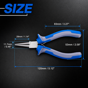 5 Inch Stainless Steel Round Nose Pliers Precision Nippers with Spring for Jewelry Making <b>Wire</b> Looping <b>Craft</b> Tools - Product Image 3