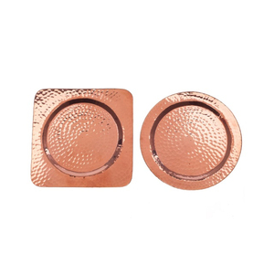 Stainless Steel Round Coaster Set With Square Holder Set Of 6 Metal Drink Mats For Tea Coffee Barware Table Protector Low Price - Product Image 6