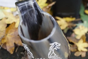 Indian Manufacture Eco-Friendly Viking Horn Drinking <b>Mug</b> with <b>Large</b> Capacity for Hot and Cold Beverages Worldwide Supply - Product Image 3