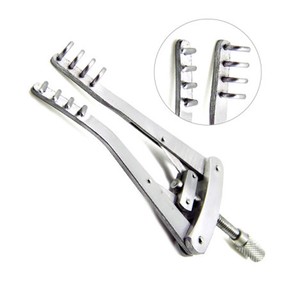 Spéculum rétracteur ophtalmologique ALM auto-retenant manuel réutilisable 4x4 à pointes acérées en acier inoxydable – Instruments chirurgicaux de base - Product Image 1