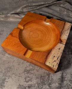 Cenicero de Madera Vintage, Cenicero para Cigarrillos Hecho a Mano, Cenicero de Madera Masivo, Cenicero para Cigarrillos Artesanal - Product Image 6