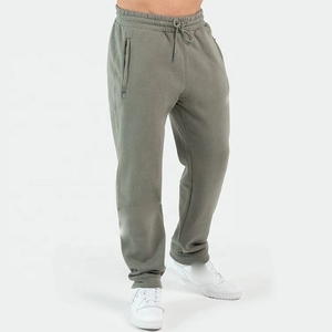 Men's Gray <b>Fleece</b> Sweatpants Elastic Waist Drawstring Casual <b>Pants</b> With Side Pockets Autumn Wear Men's <b>Pants</b> - Product Image 3