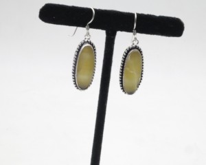Natural Agate <b>Hoop</b> Earrings with German <b>Silver</b> – Handmade Gemstone <b>Hoop</b> Jewelry for Women - Product Image 3