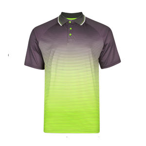 Polo dégradé pour homme à manches courtes, haut de performance pour le golf, léger, respirant, décontracté, vêtement de sport, haut de sport - Product Image 1
