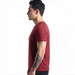 Camiseta Premium de Cuello Redondo para Hombre, Corte Regular, Color Sólido, 100% Algodón, Jersey Suave, Manga Corta, Informal, Esencial para el Día a Día - Product Image 3